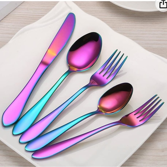 20-Piece Rainbow Flatware Set, Service for 4 - Picture 8 of 12